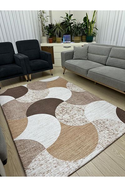 MODKLAS Elastic Micro Fleece Carpet Cover - Washable - Thick Fabric - 4M2=160X230 Cm, 6M2=200X300 cm