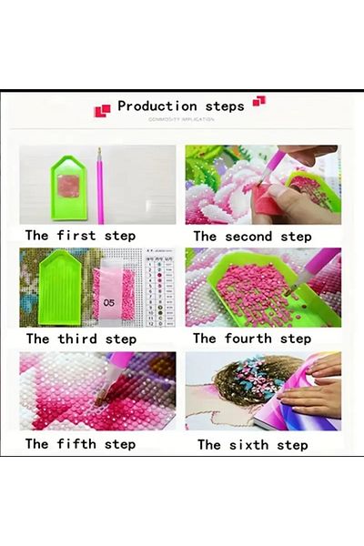 bilteknik Set for Painting 5D Diamond Beads 30*40 cm