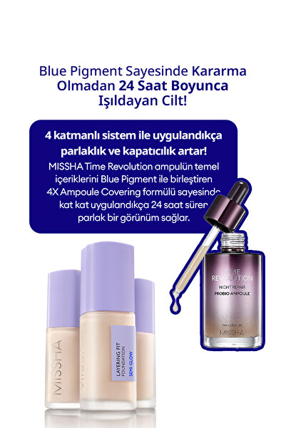 Missha Yarı Parlak Bitişli Nemlendirici Fondöten Layering Fit Foundation Semi Glow (NO.23 SAND)