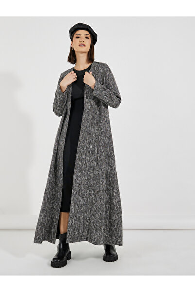 Styli Tweed Look Winter Abaya