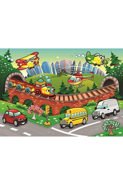 Art Puzzle Traffic 50 Piece Puzzle