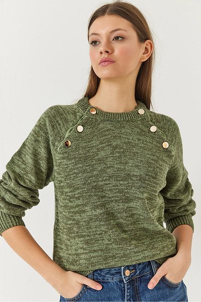 Bianco Lucci Pulover de damă cu plachetă raglan 20246189