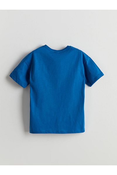 LC Waikiki Tricou pentru băiat din bumbac imprimat nou sezon - S5KJ63Z1