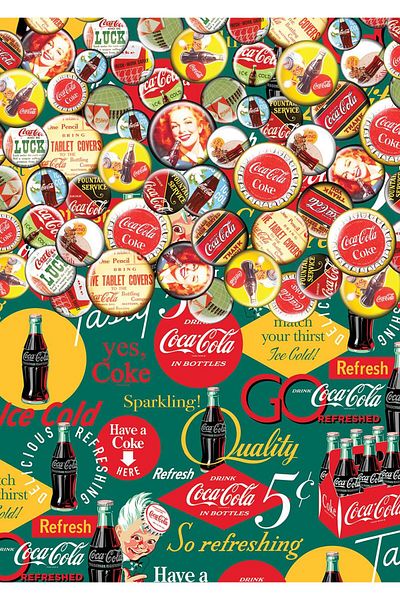 Art Puzzle Coca-Cola the Journey of the Covers 500 Piece Puzzle
