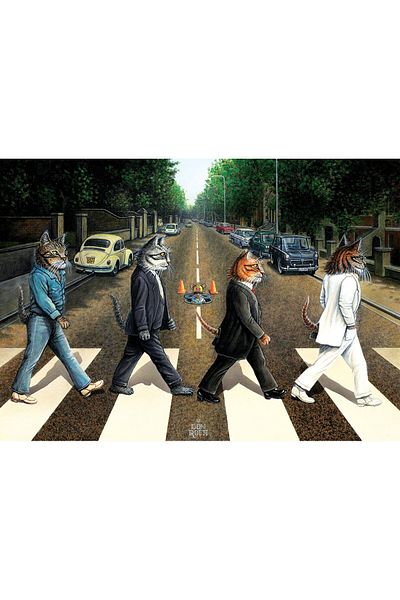Art Puzzle Cat Road 1000 Piece Puzzle