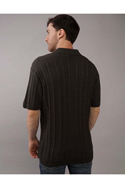 AMERICAN EAGLE AE Textured Sweater Polo Shirt