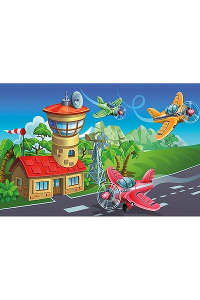 Art Puzzle Art Kids Crazy Pilots 50 Pieces Wooden Puzzle