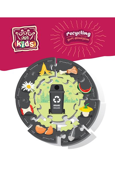 Art Puzzle Art Kids Recycling