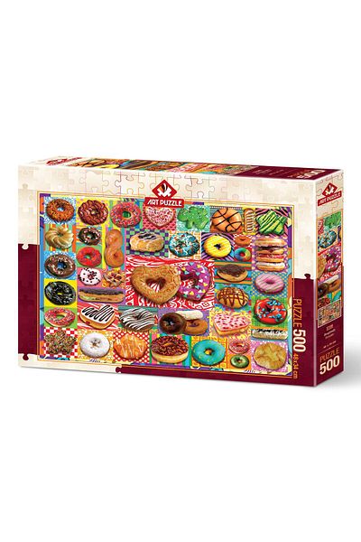 Art Puzzle 500 Piece Donuts Puzzle