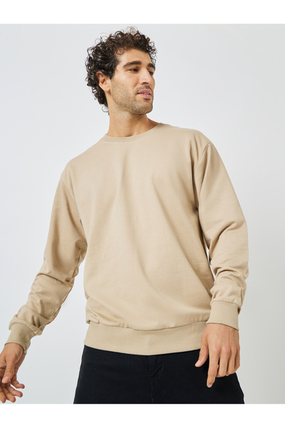Styli Relaxed Fit Cotton Terry Sweatshirt