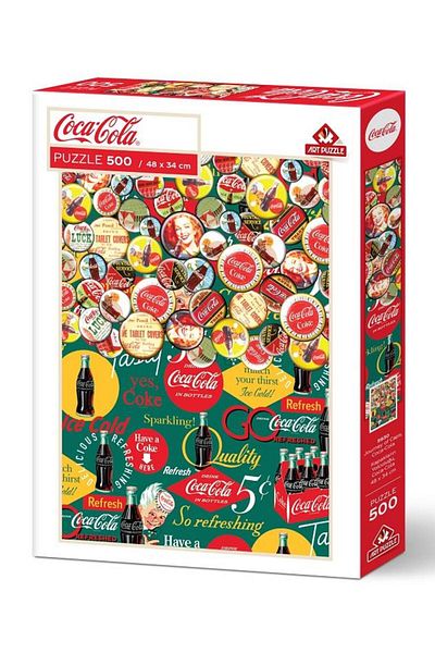 Art Puzzle Coca-Cola the Journey of the Covers 500 Piece Puzzle
