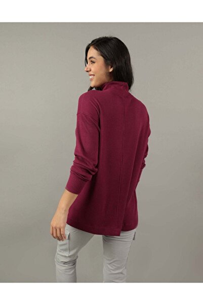 AMERICAN EAGLE AE Oversized Long-Sleeve Mock Neck Tee