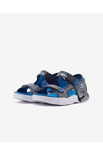 SKECHERS S-lights: Creature-splash Büyük Erkek Çocuk Gri Işıklı Sandalet 400614l Ccbl
