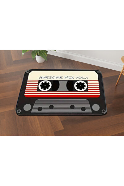 Rugs Modern Halı Alya Koleksiyonu Nostaljik Kaset Desenli Dokuma Taban Dekora...