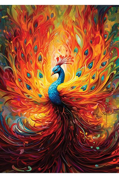 Art Puzzle Legendary Peacock 1500 Piece Puzzle
