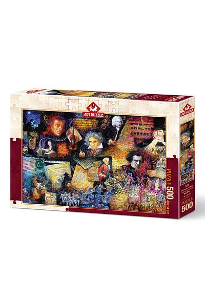 Art Puzzle Note's Students 500 Piece Puzzle