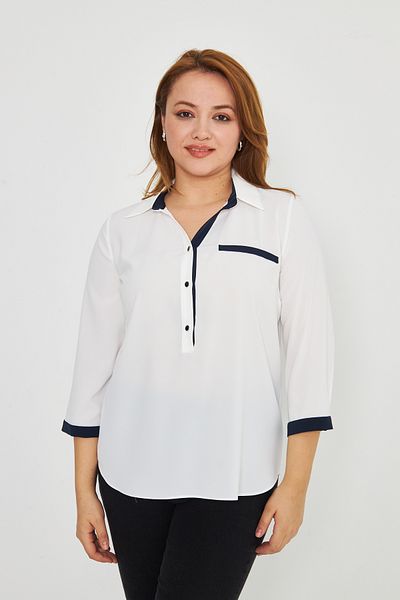 UNIQUE LADY Stylish Blouse with Pocket Flap