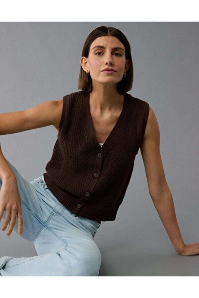 AMERICAN EAGLE AE Button-Up Sweater Vest