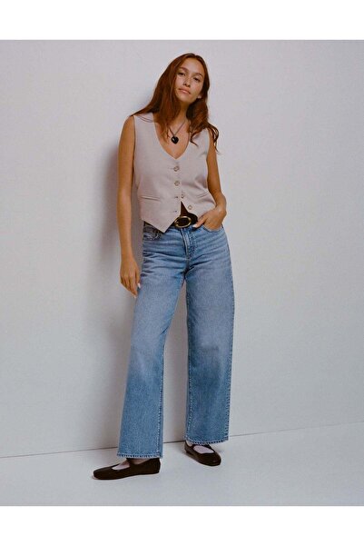 AMERICAN EAGLE بنطال جينز AE Strigid ذو الخصر العالي