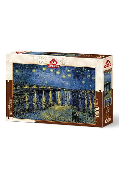 Art Puzzle ليلة مليئة بالنجوم 2، لغز فنسنت فان جوخ 1000 قطعة