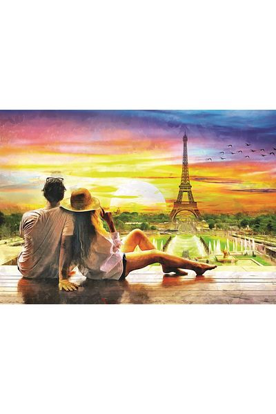 Art Puzzle Romance at Sunset 1500 Piece Puzzle