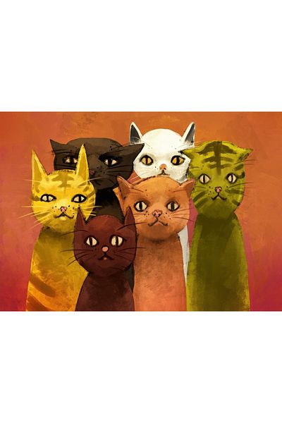Art Puzzle Cats Set 500 Piece Puzzle