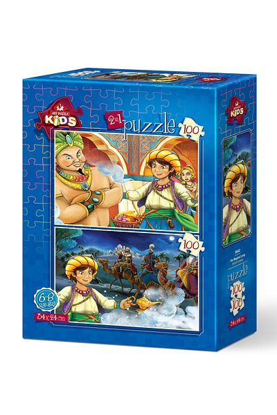 Art Puzzle Art Child Puzzle Magic Lamp 2X100 Piece Puzzle
