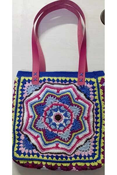 Dağ Tuhafiye Koton İp Örgü Çanta