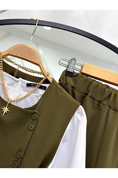 YEDİLALE Zehra Vest Trousers Suit Is a Tight Fit [Excluding Shirt]