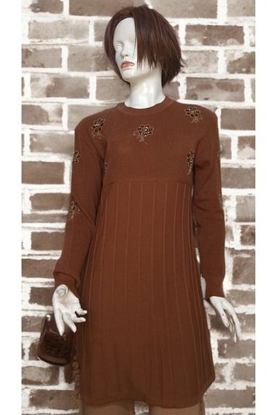 ÇALIKUŞU TRİKO Stone Embroidered Knitwear Tunic