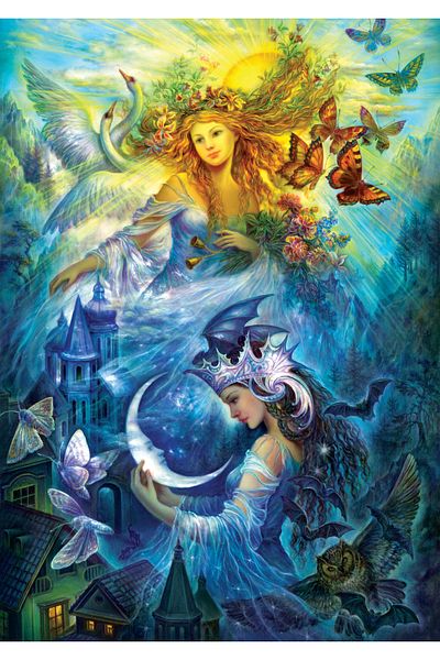 Art Puzzle Day and Night Princesses 1000 Piece Puzzle