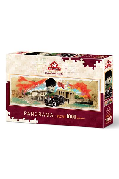 Art Puzzle Ataturk Collage 1000 Piece Panorama Puzzle
