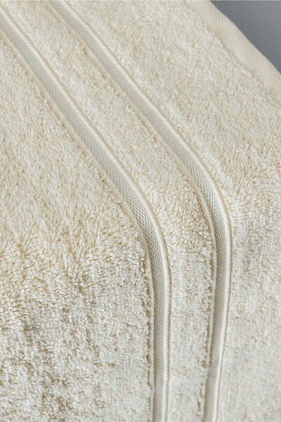 BOOVI Nuva Daily Cream - 4 Pieces 50X100 cm Hand / Face Towel Set 100% Pure Cotton