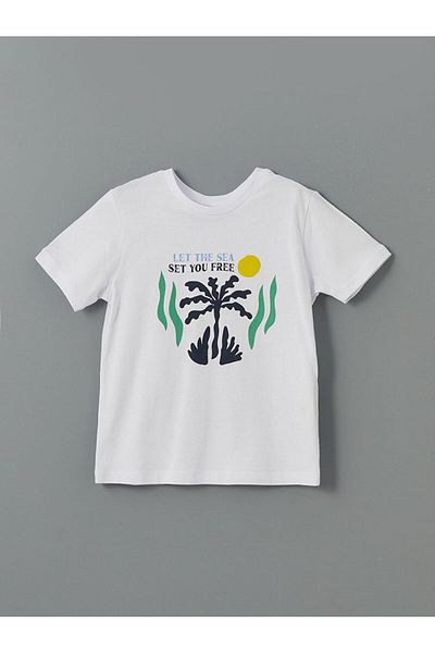 LC Waikiki Set de pijamale LCW ECO pentru bărbați cu gât și pantaloni scurți