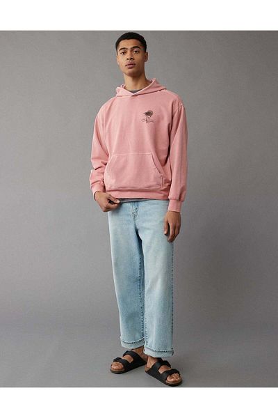 AMERICAN EAGLE هودي AE Stretch Bonfire Graphic