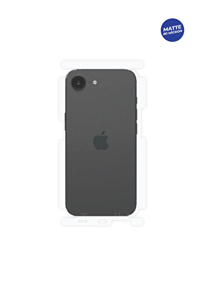 Wrapsol iPhone 16e Mat Arka ve Yan Koruyucu TPU Film
