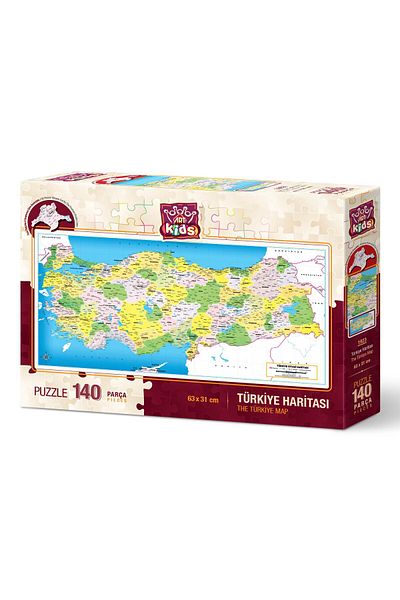 Art Puzzle Art Child Political Map of Turkey 140 Piece Puzzle