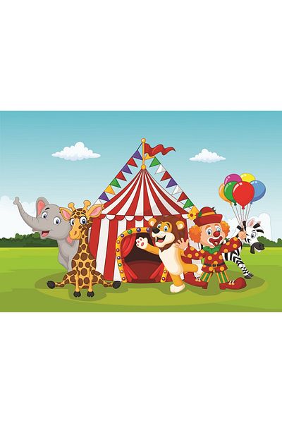 Art Puzzle Circus and Amusement Park 2-Piece 24 35 Piece Puzzle