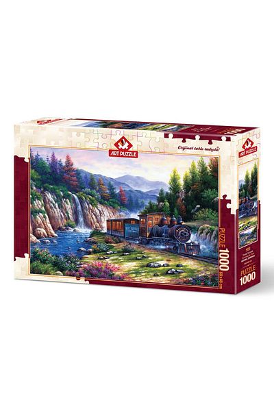 Art Puzzle Travel by Train 1000 Piece Puzzle