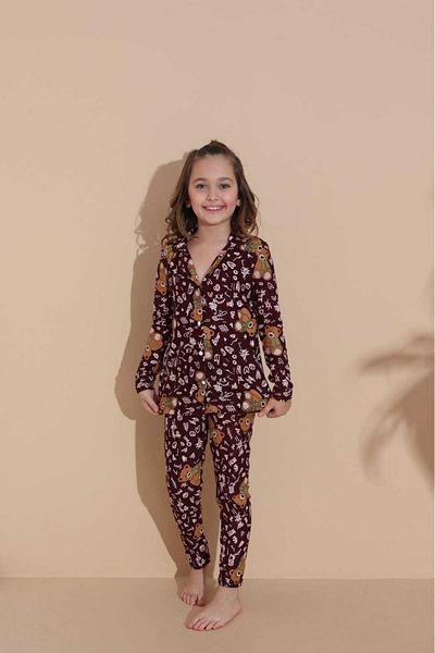 LİLA İÇ GİYİM SET PIJAMA COPII