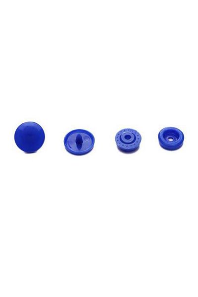 SeraSelin End of Button! Clamshell Navy Blue Snap Fastener, 10 Pieces Plastic Snap Fastener Navy Blue Snap Fastener, T5=12.5 mm