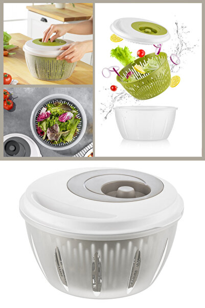 Flora Pratik Salata Ve Sebze Kurutucu 4,5 Litre, Meyve Sebze Marul Yeşillik Y...