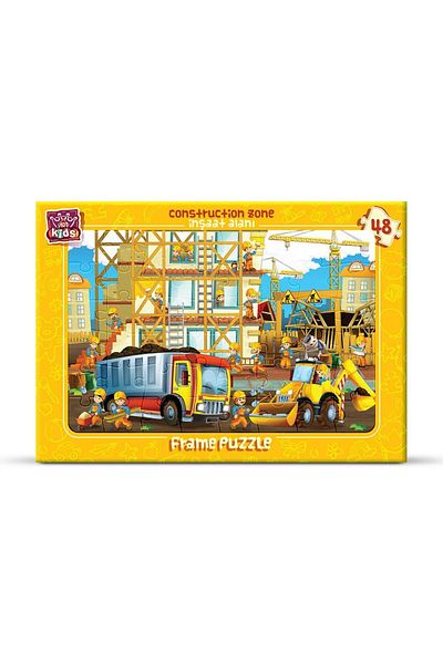 Art Puzzle 48 Piece Art Children's Puzzle - Construction Space