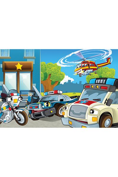Art Puzzle Art Kids Protective Team 50 Pieces Wooden Puzzle