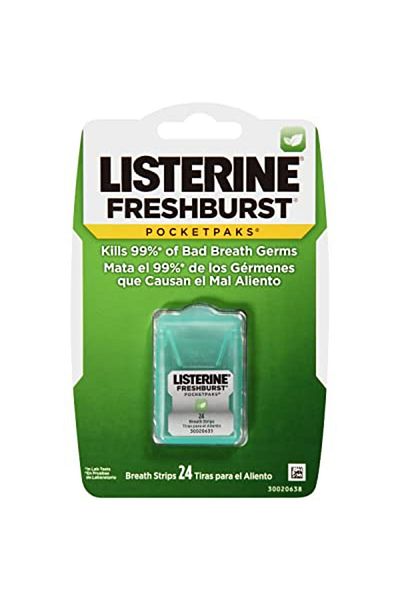Listerine شريط الحنك من فريش بيرست 24 ورقة