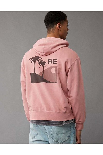 AMERICAN EAGLE هودي AE Stretch Bonfire Graphic