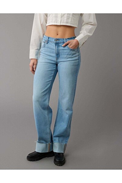 AMERICAN EAGLE جينز طويل بخصر عالٍ من AE