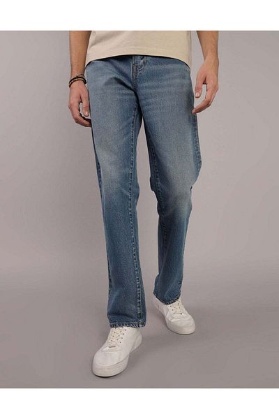 AMERICAN EAGLE بنطلون جينز أصلي مستقيم القصة من AE EasyFlex