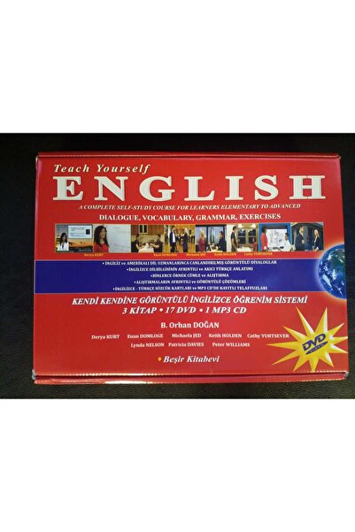 Beşir Kitabevi 60 Course Online English Learning Set with 6 Month Interactive Course (12 Books-17 Dvd-8 Cd)
