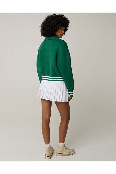 AMERICAN EAGLE Offline By Aerie Cloud Fleece Polo Sweatshirt